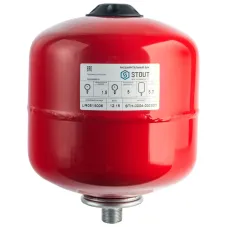 Расширительный бак Stout STH-0004 5 л мембранный с диафрагмой, для системы отопления