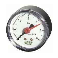 Манометр FAR 1/4 (торцевое соединение) , 0-10 бар, - 20-80 C, O 63 мм
