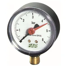 Манометр FAR 1/4 (радиальное соединение) , 0-10 бар, - 20-80 C, O 63 мм