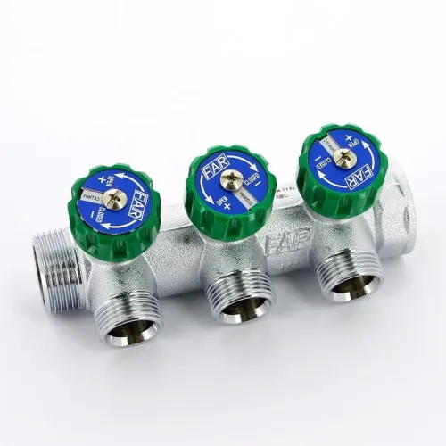 Коллектор FAR регулирующий проходной MULTIFAR 1x3/4EK с 3 контурами, FK 3822 134