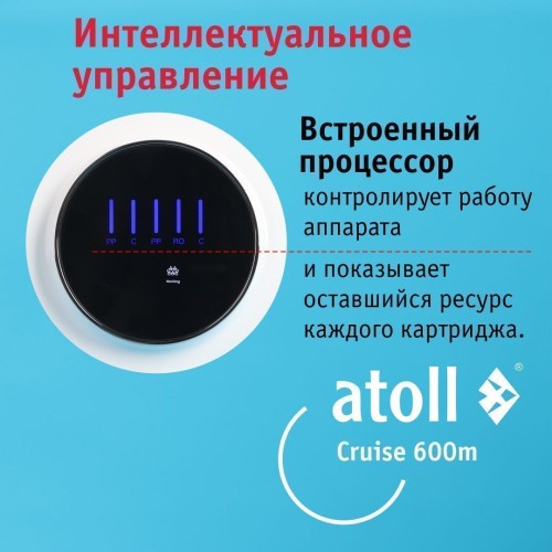 Прямоточная система обратного осмоса atoll Cruise 600m (A-5500mp)