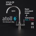 Кран комбинированный (хол/гор + питьевая) atoll 1713-CP (хром)