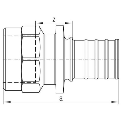 Переходник REHAU с внутренней резьбой 20-Rp1/2 RX+