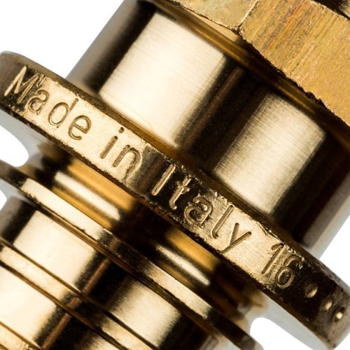 Переходник с наружной резьбой STOUT 20xR 3/4 для труб из сшитого полиэтилена аксиальный