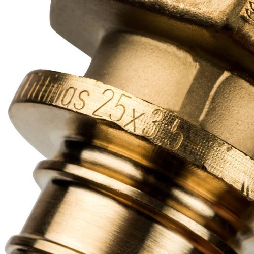 Переходник с наружной резьбой STOUT 25xR 1 для труб из сшитого полиэтилена аксиальный