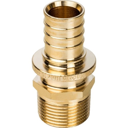 Переходник с наружной резьбой STOUT 25xR 3/4 для труб из сшитого полиэтилена аксиальный