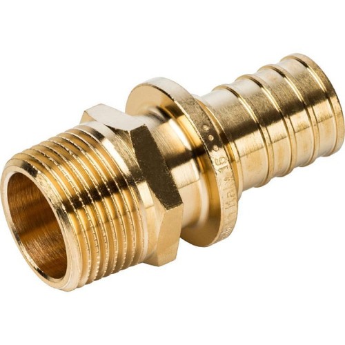 Переходник с наружной резьбой STOUT 25xR 3/4 для труб из сшитого полиэтилена аксиальный