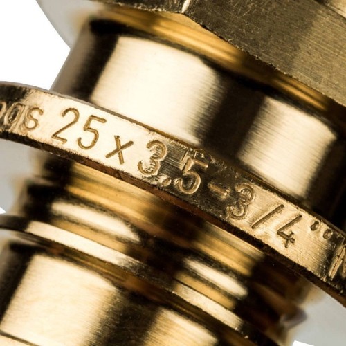 Переходник с наружной резьбой STOUT 25xR 3/4 для труб из сшитого полиэтилена аксиальный