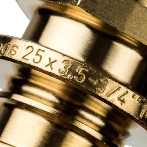 Переходник с наружной резьбой STOUT 25xR 3/4 для труб из сшитого полиэтилена аксиальный