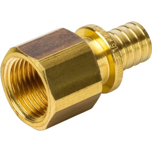 Переходник с внутренней резьбой STOUT 16xG 1/2 для труб из сшитого полиэтилена аксиальный