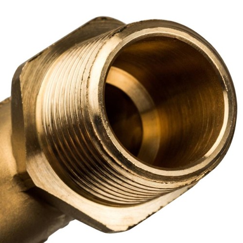 Угольник-переходник с наружной резьбой STOUT 25xR 3/4 для труб из сшитого полиэтилена аксиальный