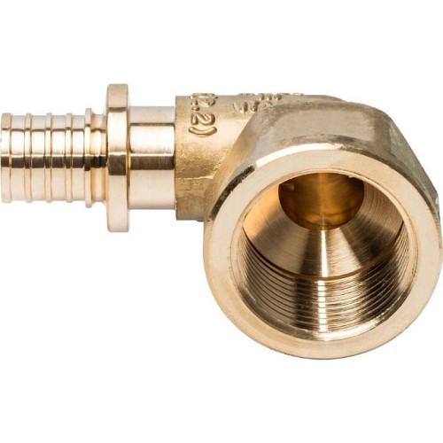 Угольник-переходник с внутренней резьбой STOUT 16xG 3/4 для труб из сшитого полиэтилена аксиальный