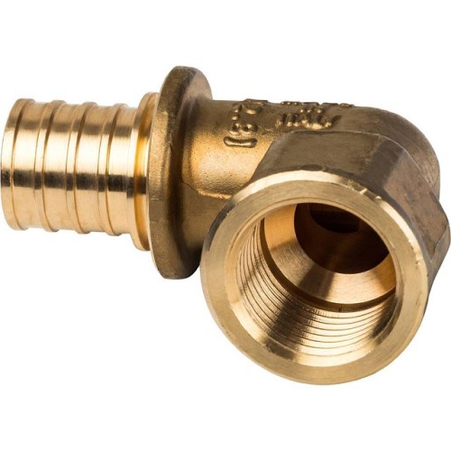 Угольник-переходник с внутренней резьбой STOUT 20xG 1/2 для труб из сшитого полиэтилена аксиальный