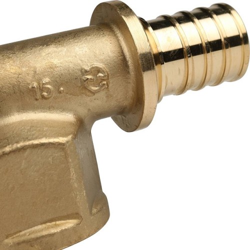 Угольник-переходник с внутренней резьбой STOUT 25xG 1 для труб из сшитого полиэтилена аксиальный