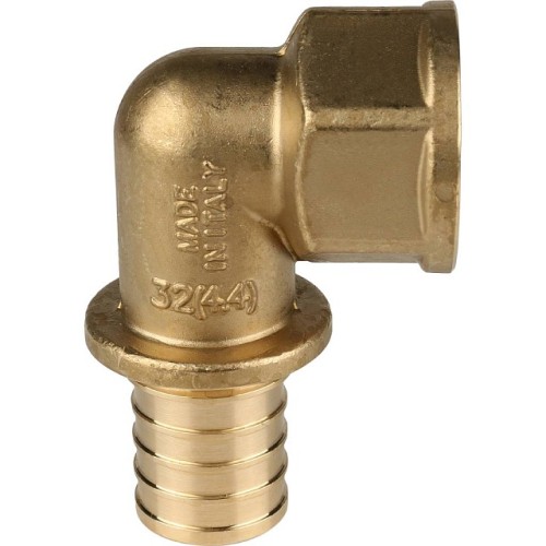 Угольник-переходник с внутренней резьбой STOUT 32xG 1 для труб из сшитого полиэтилена аксиальный