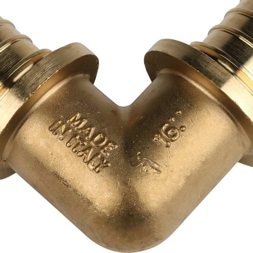 Угольник STOUT 90° 16 для труб из сшитого полиэтилена аксиальный