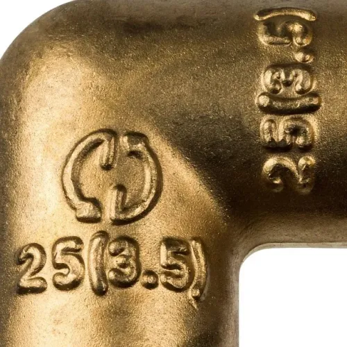 Угольник STOUT 90° 25 для труб из сшитого полиэтилена аксиальный