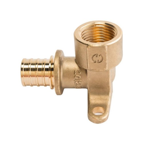 Угольник настенный с креплением STOUT 20xRp 3/4 для труб из сшитого полиэтилена аксиальный