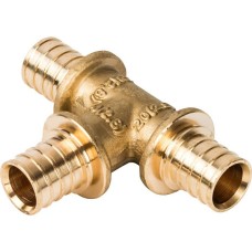 Тройник равнопроходный STOUT 20x20x20 для труб из сшитого полиэтилена аксиальный