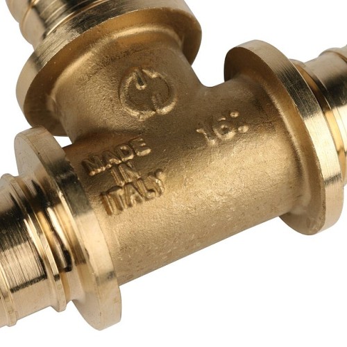 Тройник равнопроходный STOUT 25x25x25 для труб из сшитого полиэтилена аксиальный