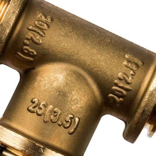 Тройник переходной STOUT 20x25x20 для труб из сшитого полиэтилена аксиальный