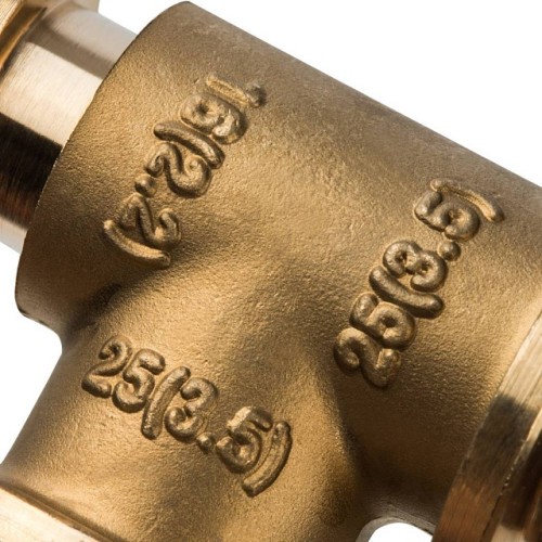 Тройник переходной STOUT 25x25x16 для труб из сшитого полиэтилена аксиальный