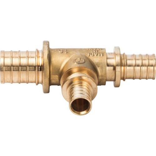 Тройник переходной STOUT 32x20x25 для труб из сшитого полиэтилена аксиальный