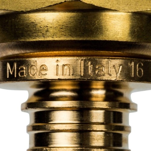 Переходник с накидной гайкой STOUT 16xG 1/2 для труб из сшитого полиэтилена аксиальный