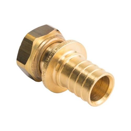 Переходник с накидной гайкой STOUT 16xG 1/2 для труб из сшитого полиэтилена аксиальный