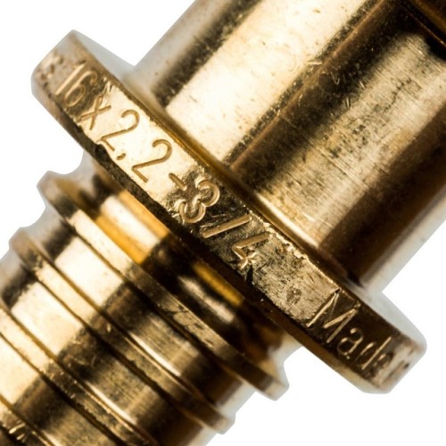 Переходник с накидной гайкой STOUT 16xG 3/4 для труб из сшитого полиэтилена аксиальный