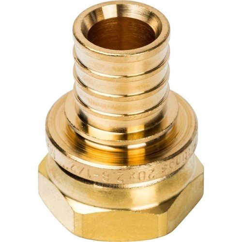 Переходник с накидной гайкой STOUT 20xG 1/2 для труб из сшитого полиэтилена аксиальный