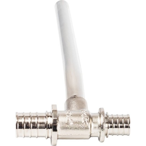 Трубка для подкл-я радиатора, Т-образная STOUT 25/15/20 для труб из сшитого полиэтилена аксиальный