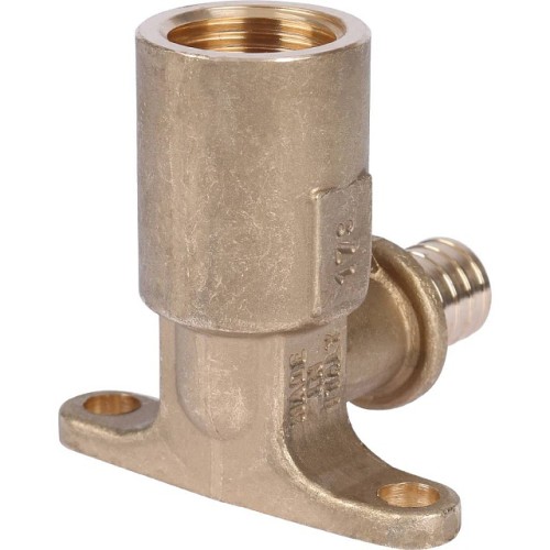 Угольник настенный с длинным нарезным патрубком STOUT 16-Rp 1/2