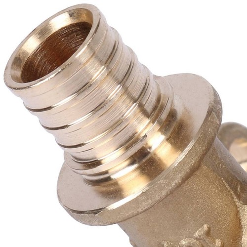 Угольник настенный с длинным нарезным патрубком STOUT 16-Rp 1/2