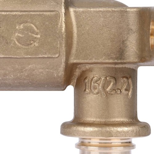 Угольник настенный с длинным нарезным патрубком STOUT 16-Rp 1/2