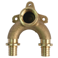 Проточный настенный угольник STOUT 16x1/2  бронзовый для труб из сшитого полиэтилена (340034G041622B)