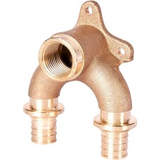 Проточный настенный угольник STOUT 20x1/2  бронзовый для труб из сшитого полиэтилена (340034G042028B)
