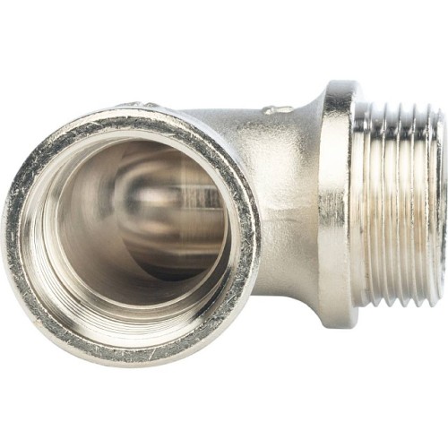 Угольник никелированный STOUT НВ 1  с упором