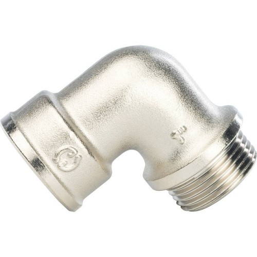 Угольник никелированный STOUT НВ 1  с упором