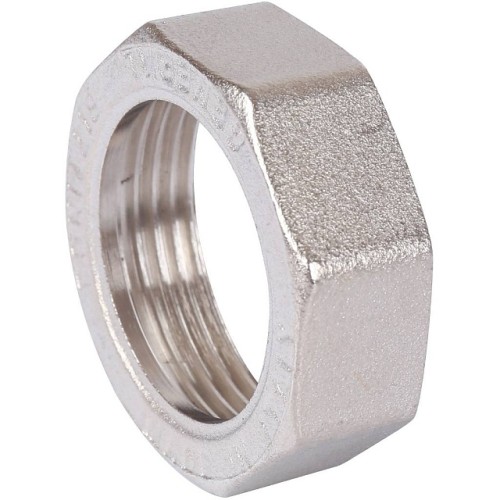 Разъемное соединение STOUT американка ВН 1 никелированное, уплотнение под гайкой по плоскости