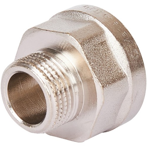 Переходник STOUT под ключ ВН никелированный 1/2 x3/8