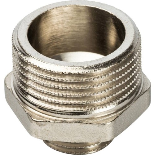 Ниппель НН STOUT переходной никелированный 1 X1/2