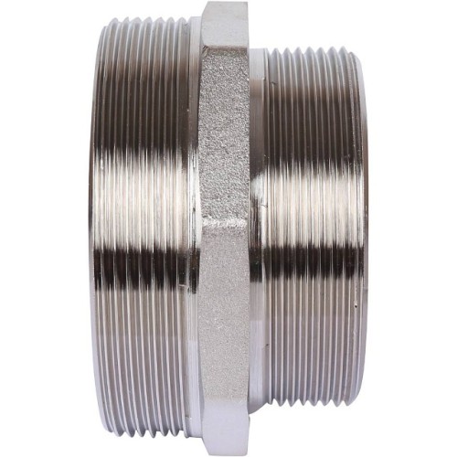 Ниппель НН STOUT переходной никелированный 3 X2 1/2