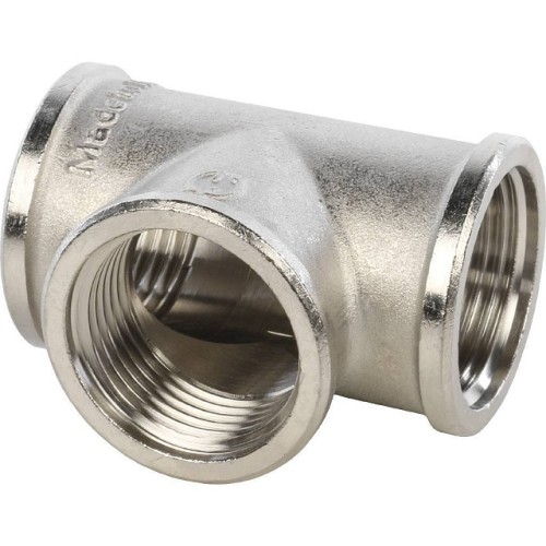 Тройник STOUT ВВ никелированный 1