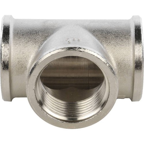 Тройник STOUT ВВ никелированный 1