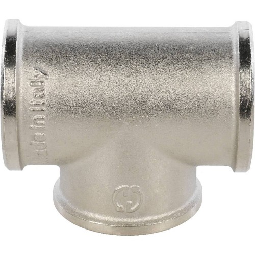 Тройник STOUT ВВ никелированный 1