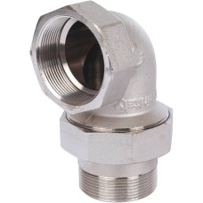 Разъемное угловое соединение STOUT американка ВН 2 уплотнение под гайкой o-ring кольцо, никелированное