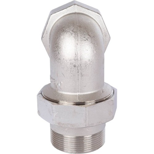 Разъемное угловое соединение STOUT американка ВН 2 уплотнение под гайкой o-ring кольцо, никелированное