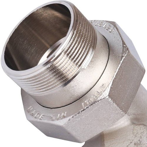 Разъемное угловое соединение STOUT американка ВН 2 уплотнение под гайкой o-ring кольцо, никелированное