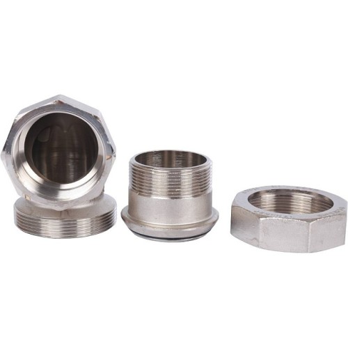 Разъемное угловое соединение STOUT американка ВН 2 уплотнение под гайкой o-ring кольцо, никелированное